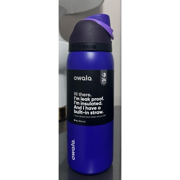 NWT Owala 32oz FreeSip Stainless Steel Water Bottle, TWILIGHT ZONE - Picture 1 of 5